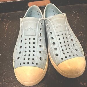 Native Sky Blue Perforated Sneakers